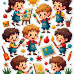 Kids Stickers - Sheet v42